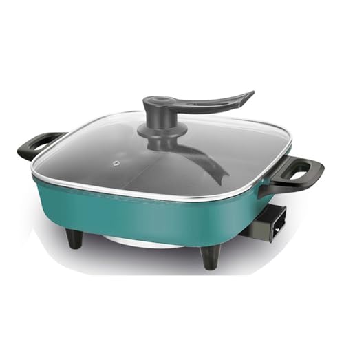 YSFHYAN 1360W SartéN EléCtrica Especial,SartéN Paellera EléCtrica,SartéN EléCtrica Profesional,Gran Capacidad,RegulacióN de Temperatura de Cinco Marchas,Adecuada para Cocinas,Restaurantes