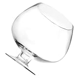 Zerodeko Pecera De Copa De Vino Pecera Globo Pecera con Equipo Tanque De Peces De Acuario Mini Soporte para Dulces Buffet Cuenco para Servir Bebidas Gigante Agua Oro Vidrio Transparent