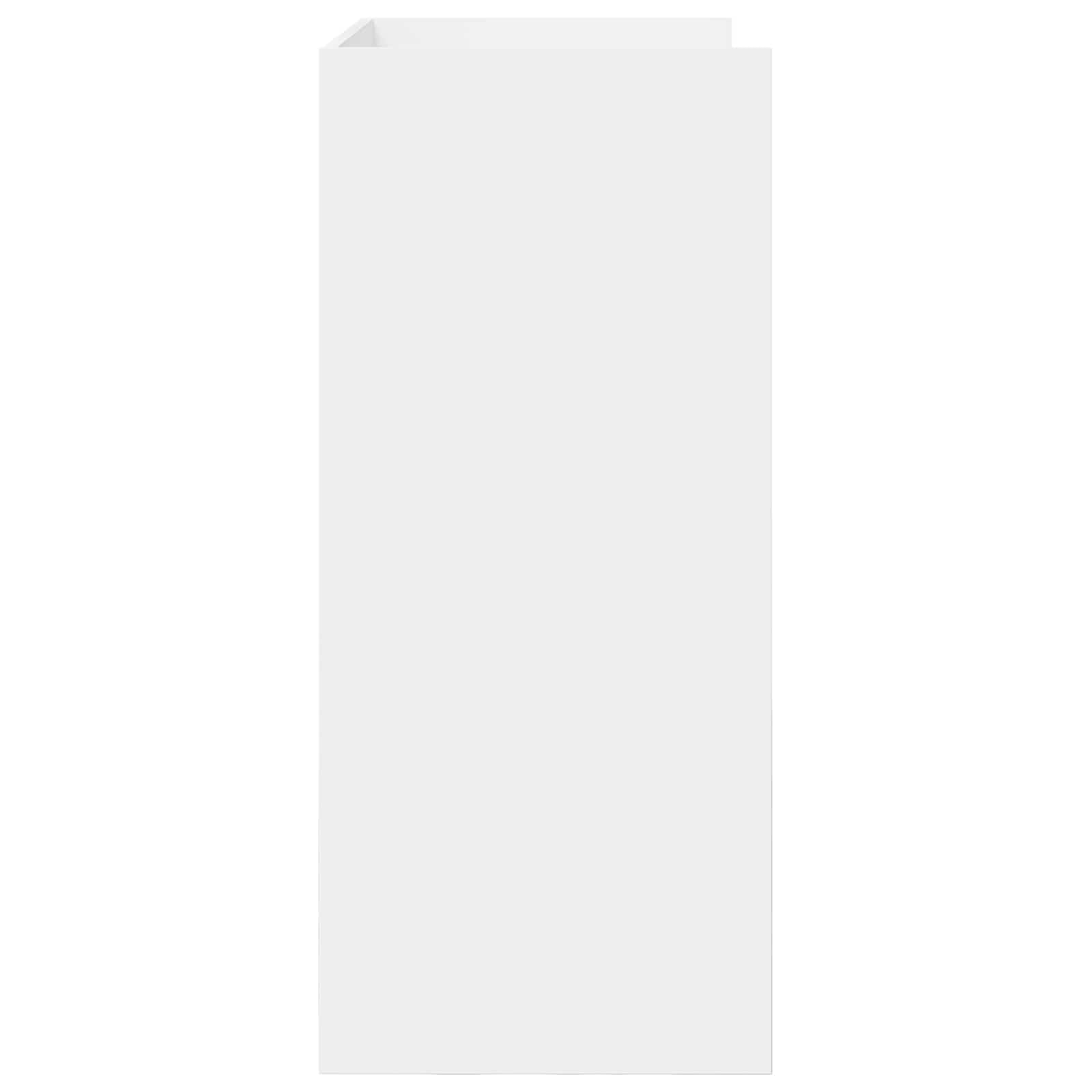 vidaXL Tavolo da DJ bianco, 82 x 45 x 102 cm, in legno di ingegneria, tavolo DJ a forma di U, spazio moderno ed ergonomico, attrezzatura audio multifunzionale, stazione professionale