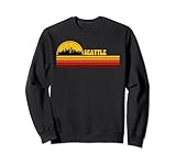 Photo Gallery seattle vintage tramonto logo retro city felpa Photo Gallery seattle vintage tramonto logo retro city felpa