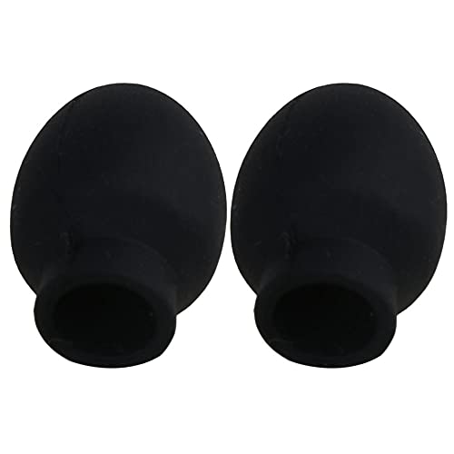 Cabeza de baqueta de caucho negro con llavero miniatura de baqueta de madera (2 piezas) miniatura 5