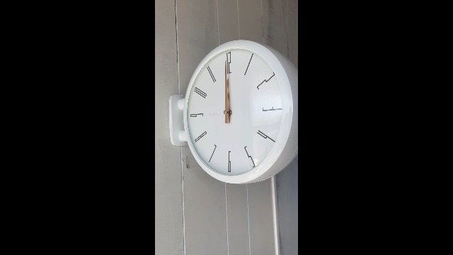 Amazon.co.jp: 両面電波時計 ダブルフェイス ウォール クロック