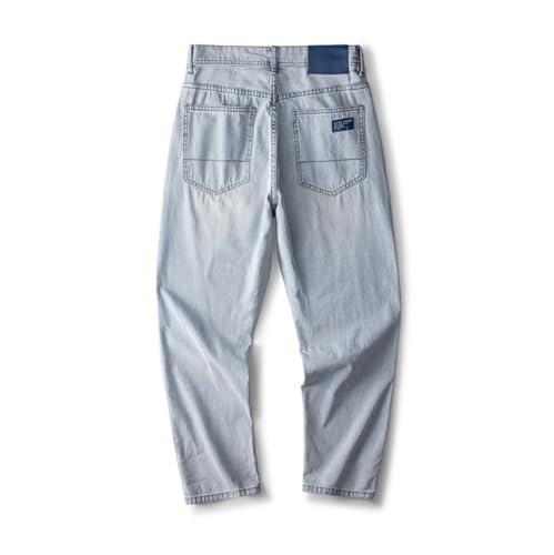 Jeans Pants Trousers Denim Versatile Water Washed Men's Wide Leg Comfortable Loose Spring Summer Wear2