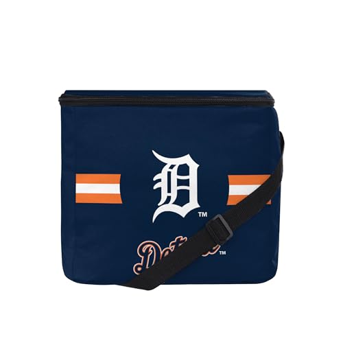 Image of FOCO MLB Officially Licensed Primary Logo Team Stripe 6 or 12 Pack Soft Insulated Game Day Baseball Lunch Tote Cooler