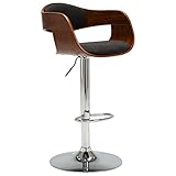  Chusui Tabouret de bar, chaise de bar, tabouret de salle à manger, chaise de cuisine, tabouret de bar, gris en bois plié et tissu