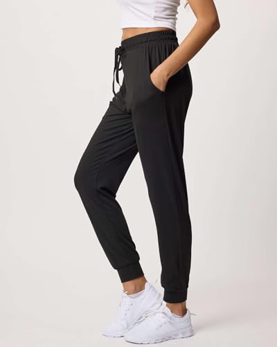 Image of 3 Pack Women's Joggers Sweatpants Lounge Pants Yoga Workout Pajama Pockets | Available In Plus Size, Stretchy, Loose, Comfy, Drawstring, Athletic, Casual, Travel, Summer, Gym, Hiking, Dance, Running