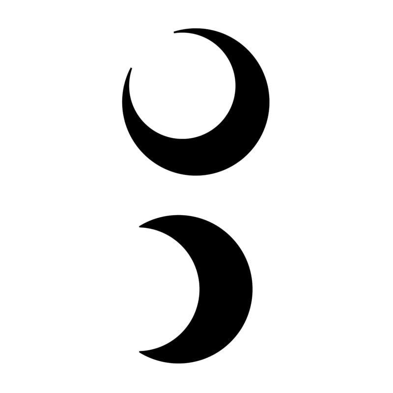 Miniatura 9 de SanerLian Pegatina temporal de tatuaje de brújula, impermeable, montaña, océano, luna, planeta, geometría vintage, adultos, hombres y mujeres, arte