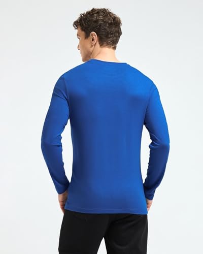 Image of Wellbi Full Sleeve T-Shirts for Men | Black | Breathable Eco-Friendly Bamboo Blend for All-Day Comfort | Ideal for Travel, Gym, or Casual Wear | Machine Washable