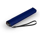 Knirps Taschenschirm Ultra US.050 Slim Manual – Ultra leicht und flach – Sturmfest – Windproof – 21 cm – Navy