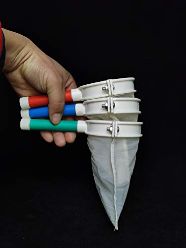 Aquarium Choice 3 Units 80 mesh 90 mesh 200 mesh brine Shrimp Sieve brine Shrimp Eggshell Separator Artemia Hatched Newborn brine Shrimp Filter net with Handle