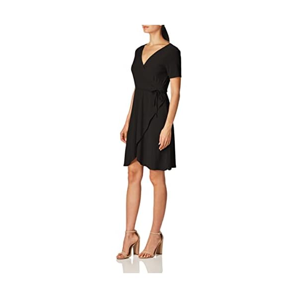 Star Vixen Women's Plus-Size Short-Sleeve Ballerina Wrap Dress - Image 7