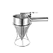 Kadirelli Pfannkuchen Trichter Küche Teigspender Kolbentrichter Küchentrichter Fülltrichter Edelstahl Teigportionierer