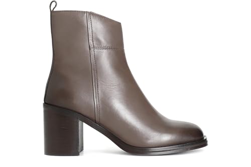 Bottines en cuir pour femme avec fermeture éclair CAFèNOIR chaussures cheville