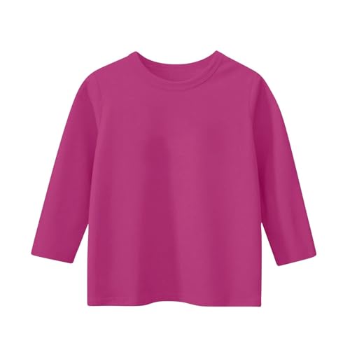 Girls Summer Shirts 3/4 Length Sleeve Crewneck Top with Floral Print, Loose Fit Cute Blouse Casual Kids Trendy Clothing4