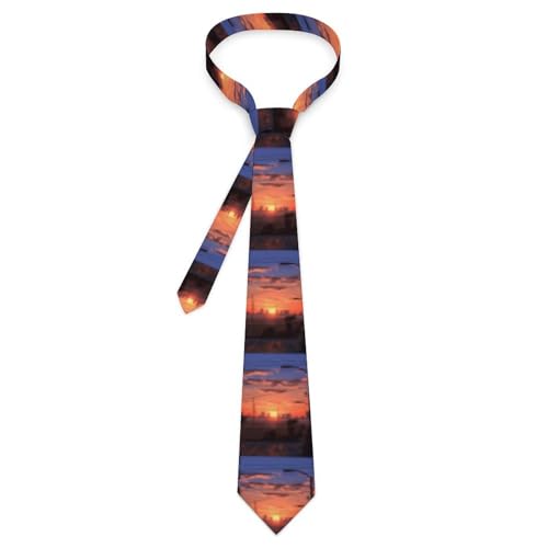 Corbata de hombre Sunset Apartments con cuadros y pañuelo