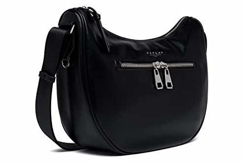 REPLAY FW3238.000.A0365B, Borsa Donna, 098 Nero