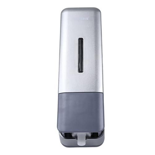 Distributeur de savon mural élégant en ABS durable argenté - 8