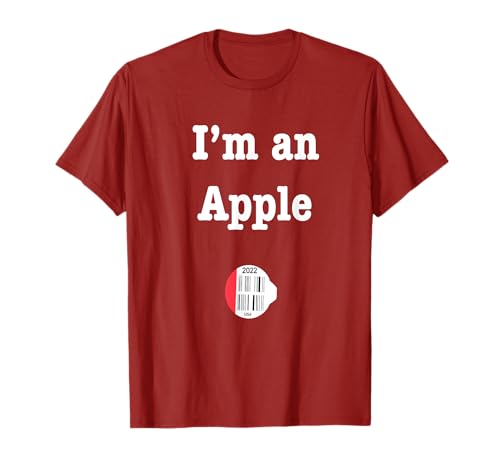 I'M An Apple | Adult Kids Costume Funny Halloween 2022 T-Shirt cover