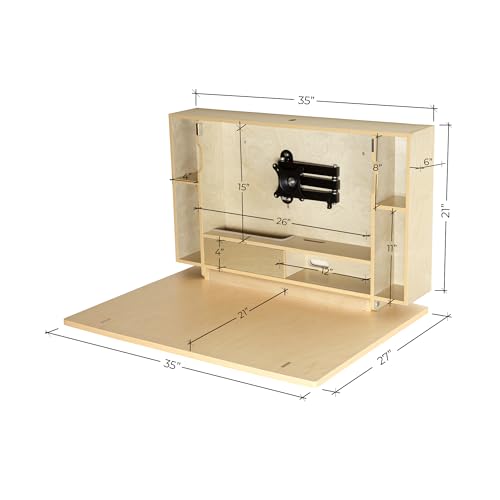 Image of ARROWSTONE Wall Mounted Desk (36-Inch)