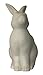 Simple Designs LT3058-WHT White Porcelain Animal Shaped Table Lamp, Bunny Rabbit