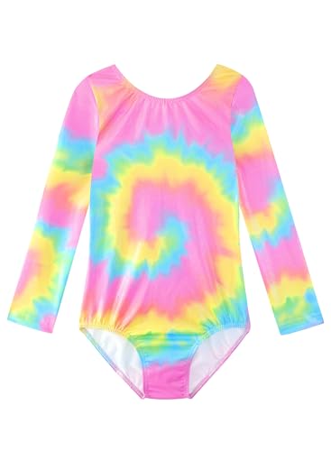 HOZIY Gymnastics Leotards for Girls Unicorn Pink Purple Sparkly Dancewear Activewear Quick Dry