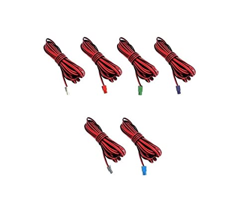 Cables de altavoz bicolor rojo y negro para sonido Samsung Home Cinema, 6 unidades