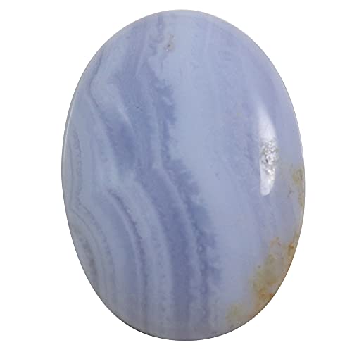 Agate bleue en dentelle de 26,75 carats cabochon poli pour pendentif