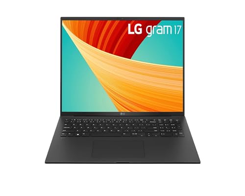 Image of LG Gram 17 inch WQXGA Notebook Computer, Intel Core i7-1360P with vPro 2.2GHz, 16GB RAM, 1TB SSD, Windows 11 Pro, Obsidian Black