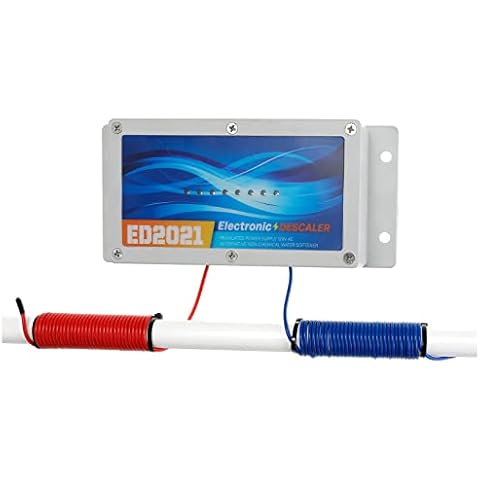 Timilge Electronic Water Descaler System, Reduces Limescale, Rust, and Minerals, No Chemicals, Easy Installation Cover