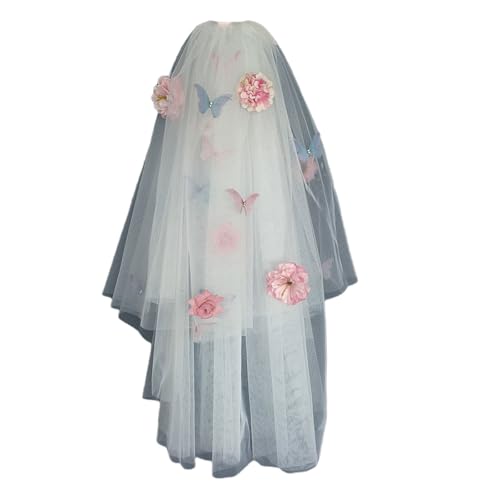 Romantica Wedding Veil Handmade Flowers Veils Charm Tulle Bridal Veils