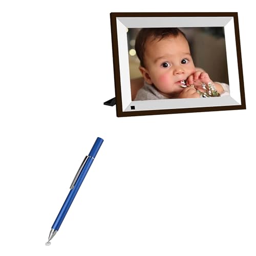 BoxWave Stylus Pen Compatible with JREN Digital Photo Frame 10.1 in - FineTouch Capacitive Stylus, Super Precise Stylus Pen - Lunar Blue