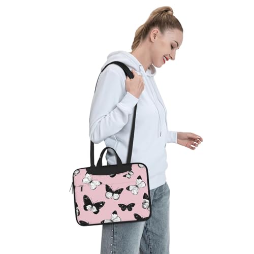 Bolsa para laptop con diseño de mariposas 13 pulgadas miniatura 2