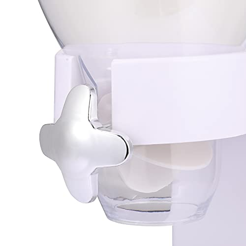 TRUSBER Dual Cereal Dispenser Solid Dry Food Distributor Airtight Grains Candy Dispensing with Twist for Home&Kitchen