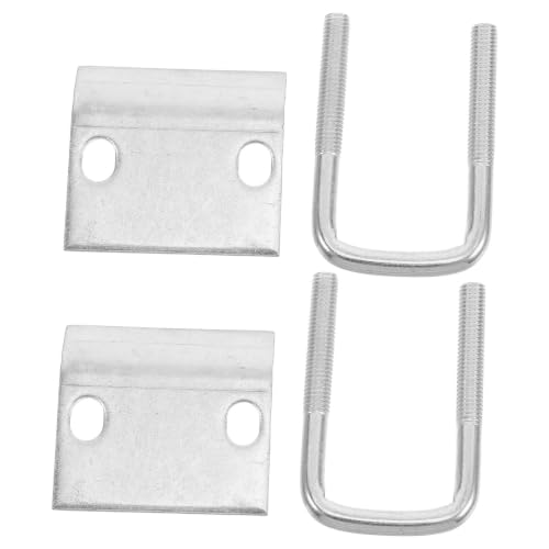 Yardwe 2 Pcs Steel Beam Fixed Clamp Bracket with Toothed Plate for Enhanced Stability and Improved Fixation, for Industrial Plants and Commercial Buildings