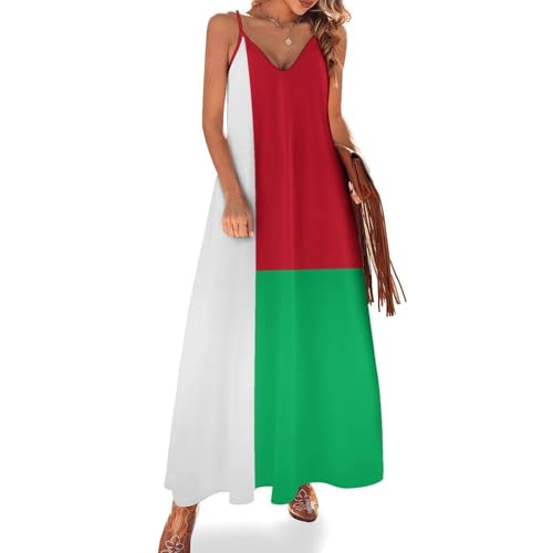 Robe de Madagascar légère col V pour femme en grande taille