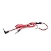 vhbw RemoteTalk Audio Kabel kompatibel mit Beats by Dr. DRE Kopfhörer mit Inline-Mikrofon, 3.5mm Klinke, Aux-Kabel, Klinkenkabel, Kopfhörerkabel, Rot-Schwarz