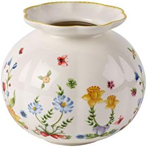 Villeroy & Boch Spring Awakening Vase, 10.5 cm, Porcelain, Yellow, Hard, Colourful, 10,5 cm