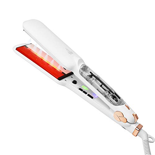 Plancha de pelo con vapor y cerámica turmalina 2 pulgadas miniatura 1
