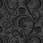 Holden Decor Flamante Paradiso Genuine Flock Wallpaper - Black - 99020