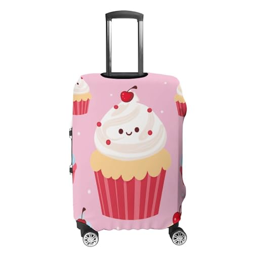 Cute Cupcake Printed Luggage Cover Protector, Fits 18-32 Inch Luggage4