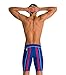 ARENA Men’s Powerskin Carbon Core FX Racing Jammer Competition Swimsuit One Piece Athletic Swim Team Championship Tech Suit, Ocean Blue, US Size 34