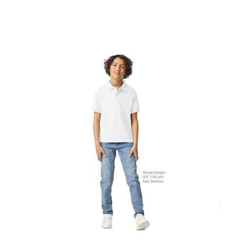 Image of Gildan Kids' DryBlend Short Sleeve Polo, Style G8800b, 3-Pack