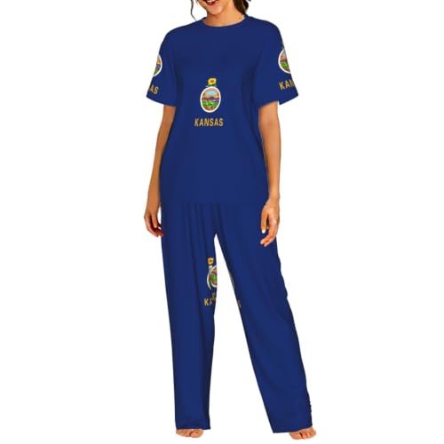 Pyjama manches courtes femme fini les nuits chaudes grâce au Kansas