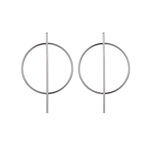 Boucles d'oreilles en argent géométriques d'une finition dorée unique