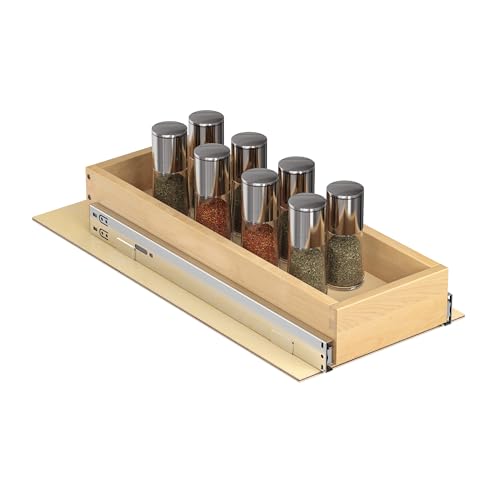 Pull Out Cabinet Organizer, 8″ W x 21″ D | Soft Close Pull Out Drawers for Cabinets with Heavy Duty Slides, Wood Slide Out Drawers for Kitchen Cabinets