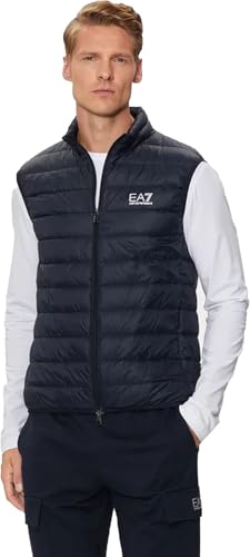 EA7 8npq06pngpz Chaleco Hombre (Paquete de 1), azul, XXXXXL