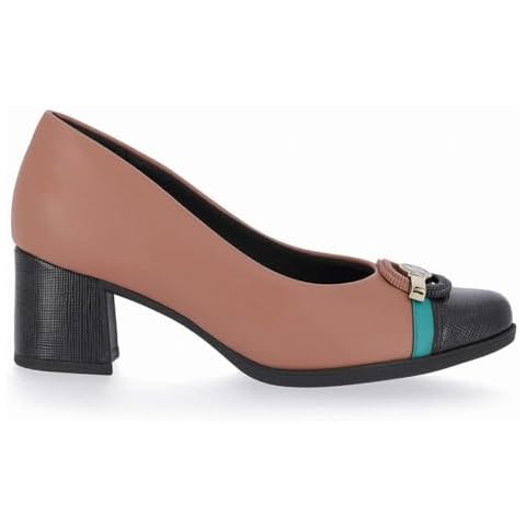Piccadilly Denubia Women's Mid Heel Shoes 654030 | 100% Vegan | Comfortable Dress Shoes for Work, Office, Business, Wedding, Party | Flight Attendant Shoes | Cushioned Shoes Caramel 7 Cover