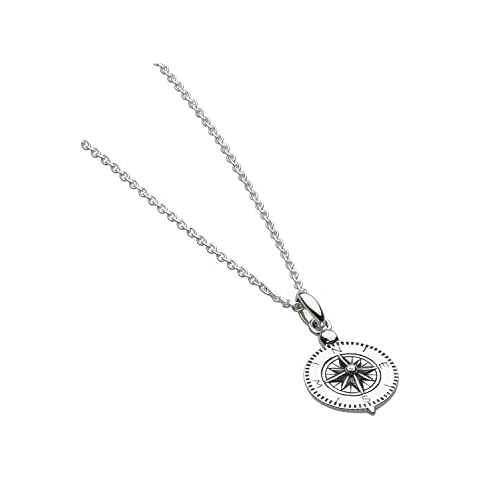 Dew Sterling Silver Oxidised Compass Necklace Cover