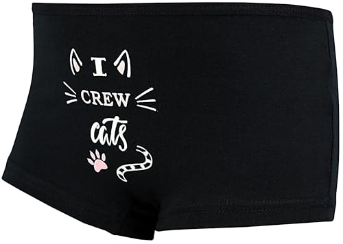 TupTam Unterhosen Mädchen Shorts 10er Pack - Bequeme Unterwäsche für Mädchen aus Baumwolle, Farbe: Shorts Katzen Creme Schwarz, Größe: 128-134