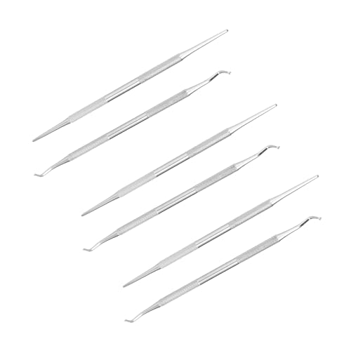 ERINGOGO Utensilios De Limpieza De Uñas Removedores De Cutículas y Cucharas Para Ranura De Clavos Herramienta Profesional Para Manicura y Pedicura Cuidados De Uñas Casa